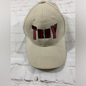 Pacific Headwear Troy University Beige Baseball Cap